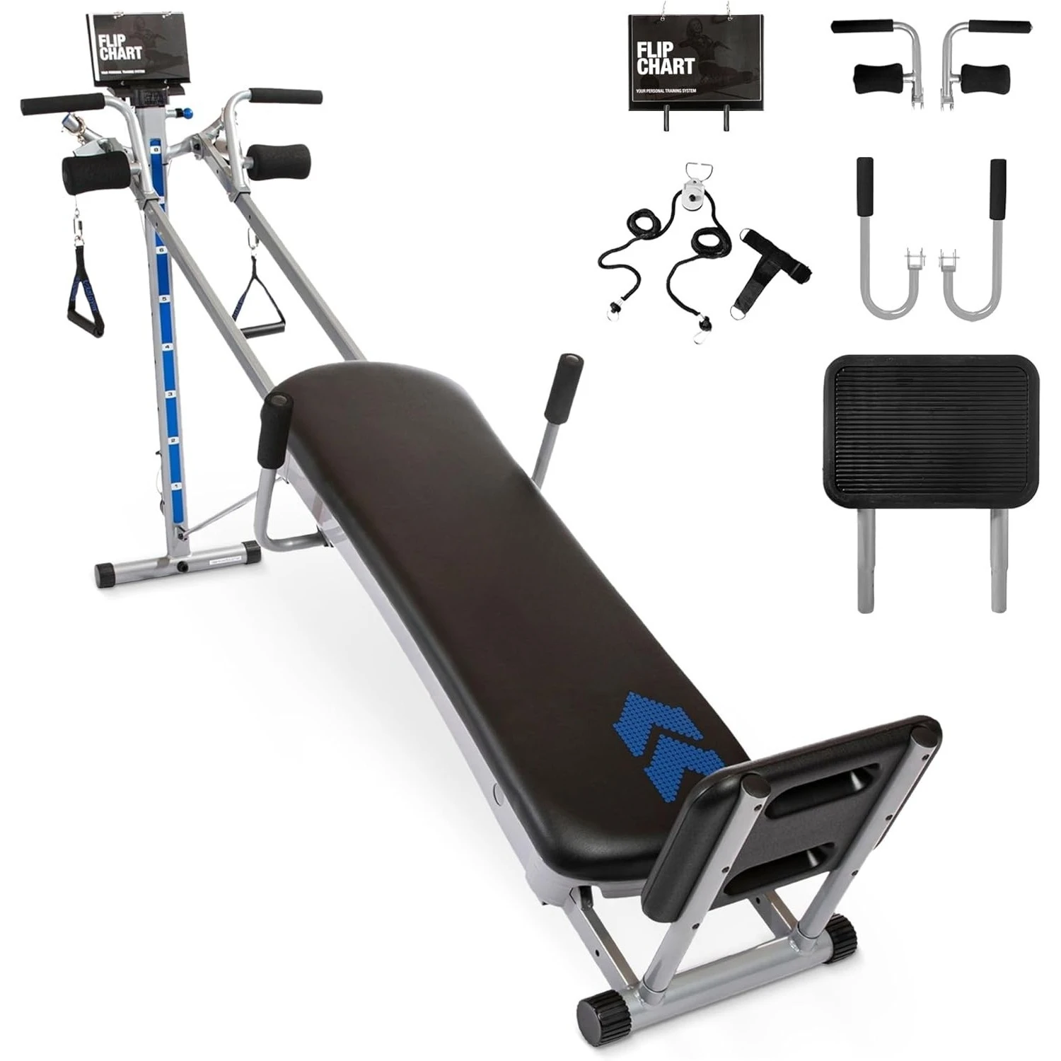 Apex G3, Slim-Frame Incline Bodyweight Training Home Exercise Machine w/ 8 Levels of Resistance,Squat Stand& Basic Accessory Set