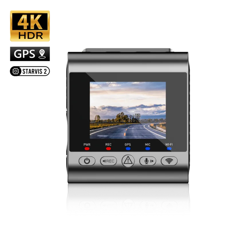 كاميرا داش SJCAM M60 4K مع نظام تحديد المواقع، 170 ° زاوية واسعة، كشف الاصطدام، رؤية ليلية –للسيارة والدراجات النارية #2