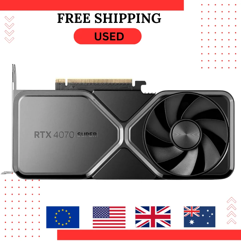 NVIDIA GeForce RTX 4070 Super Founders Edition グラフィックスカードを使用しました