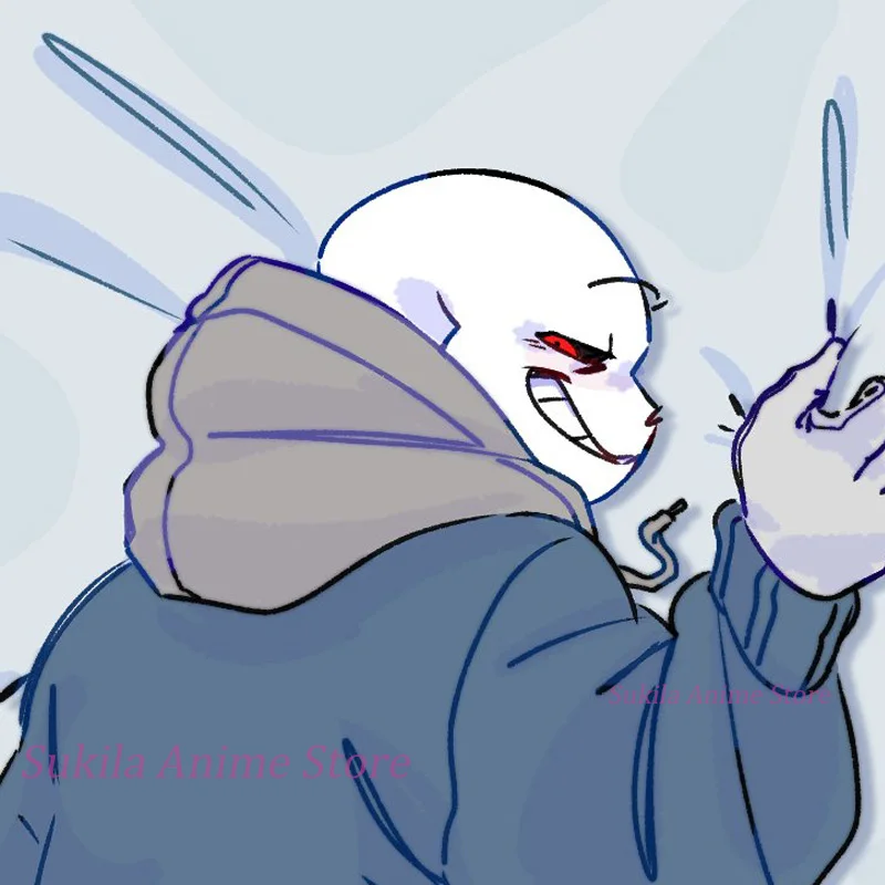 Dakimakura U-Undertale Sans أنيمي غطاء وسادة للجسم على الوجهين طباعة بالحجم الطبيعي المخدة