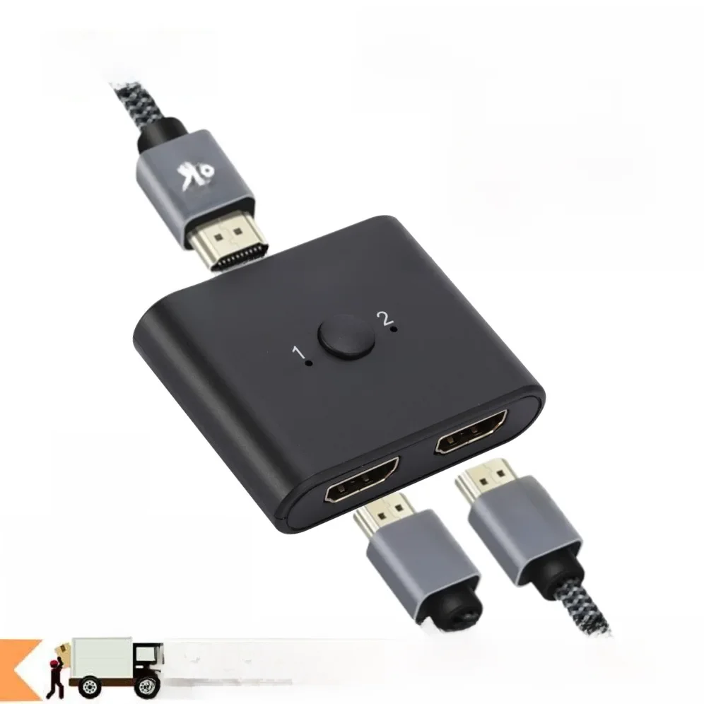 Divisor de Switch Compatível com HDMI, 8K, 60Hz, Bi-Direction, 1x 2/2x1, Switcher Compatível com