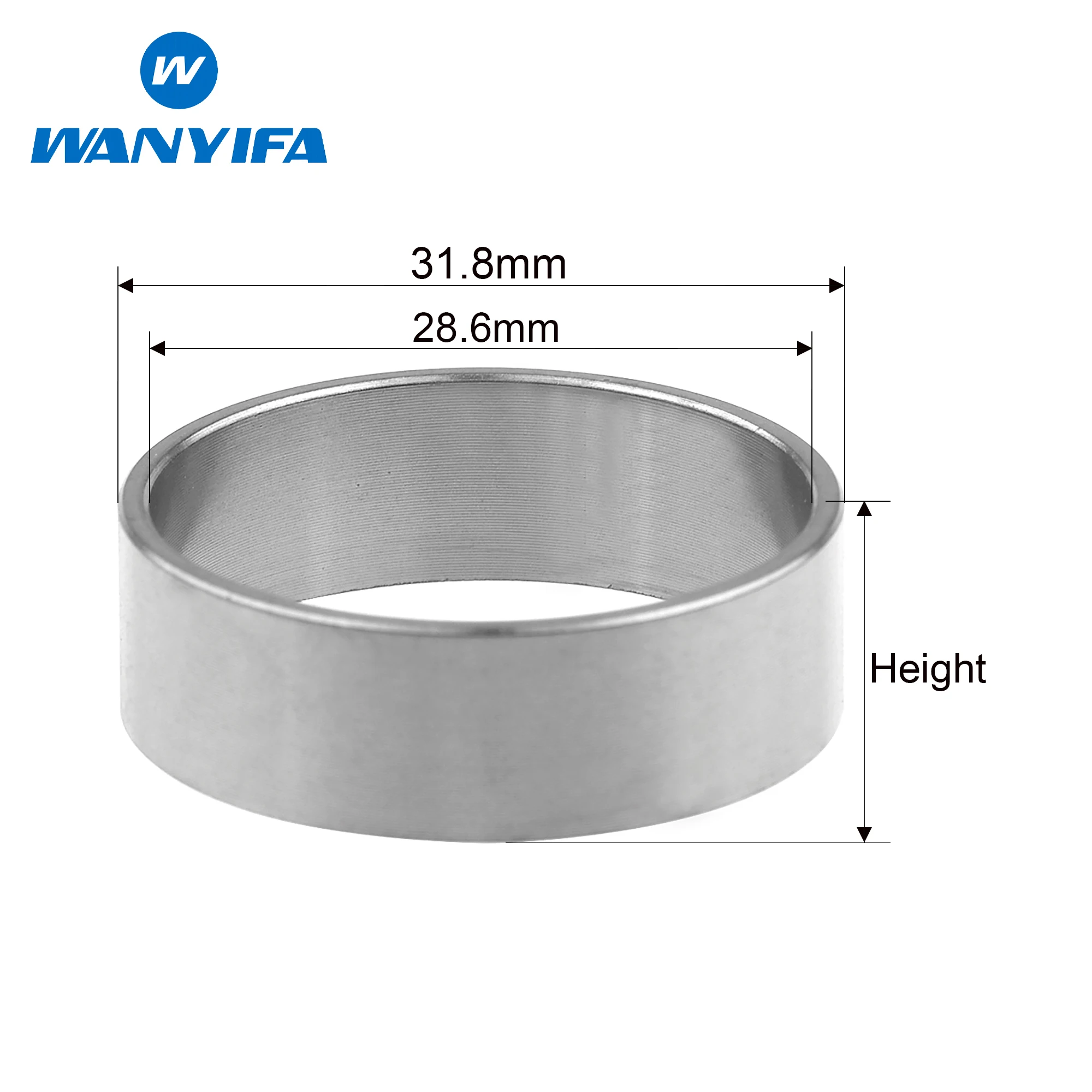 Wanyifa Titanium Bike Headset Spacer 1-1/8\