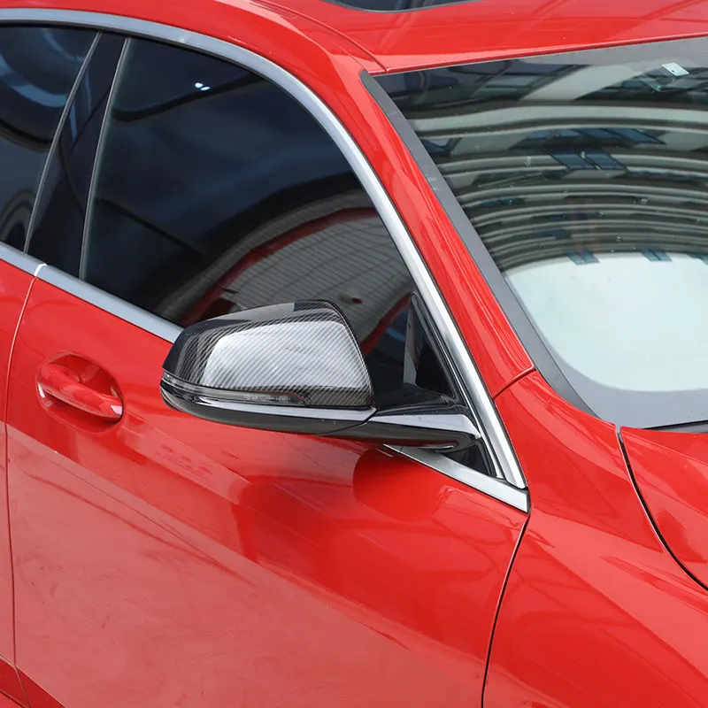 For BMW 2 Series F44 2020-2023 ABS Carbon Fiber Car RearView Mirror Cover Trim Sticker Car Accessories