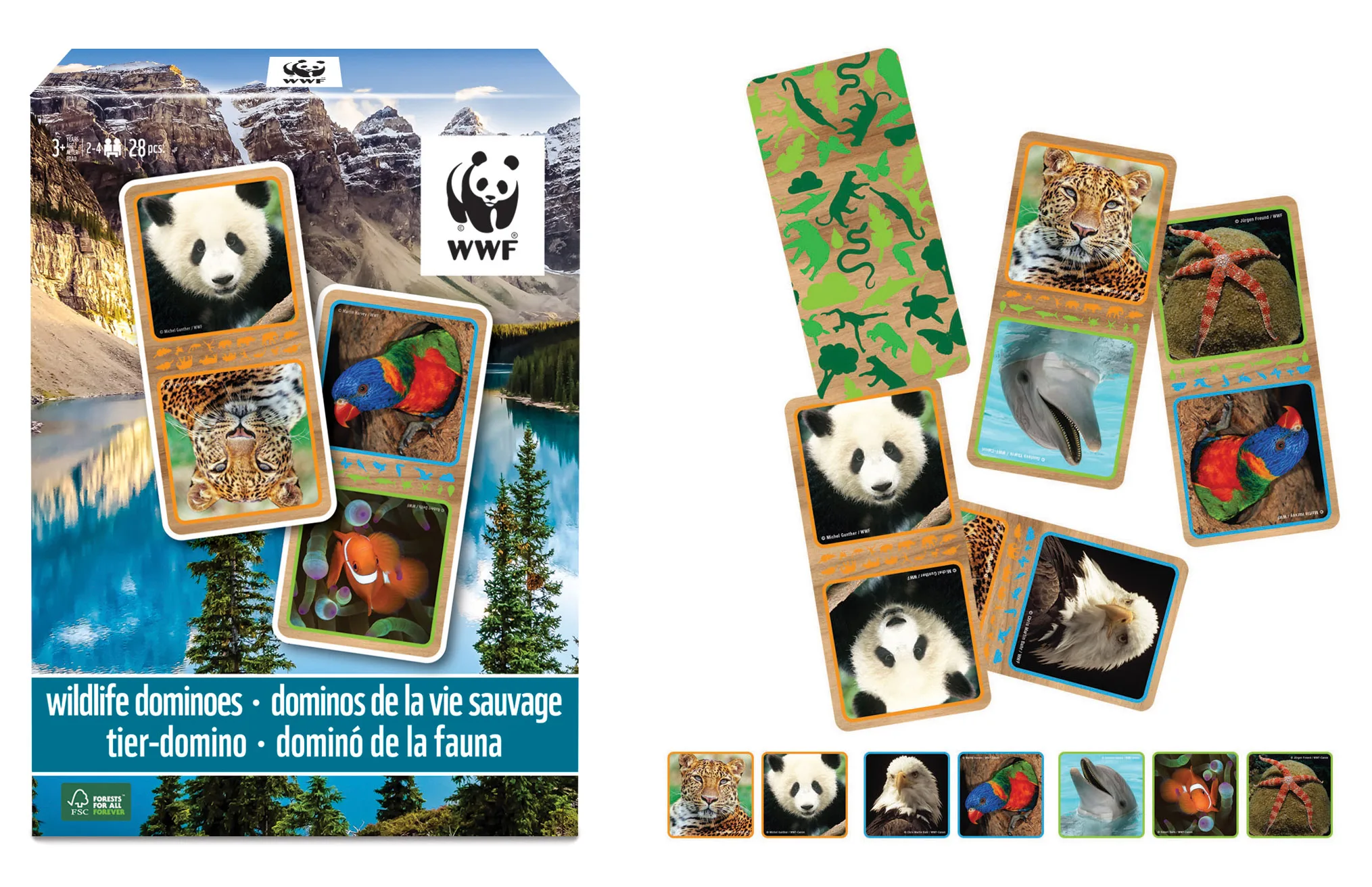 WWF dominoes wildlife