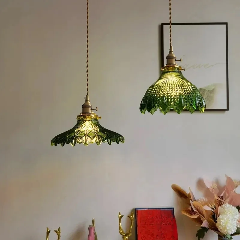 Moderne Glazen Hanger Licht Eetkamer Retro Kroonluchter Creatief Hangend Licht Transparante Lampenkap Voor Restaurant Lamp Plafond hanglamp keuken hanglampen eetkamer vintage verlichting goud glas - afbeelding 2