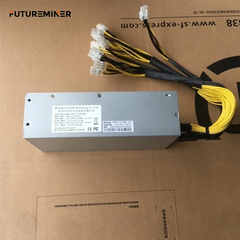 

Блок питания APW7 1800 Вт для Bitmain Antminer 100-264 в 10x PCI-E вилки, Новинка