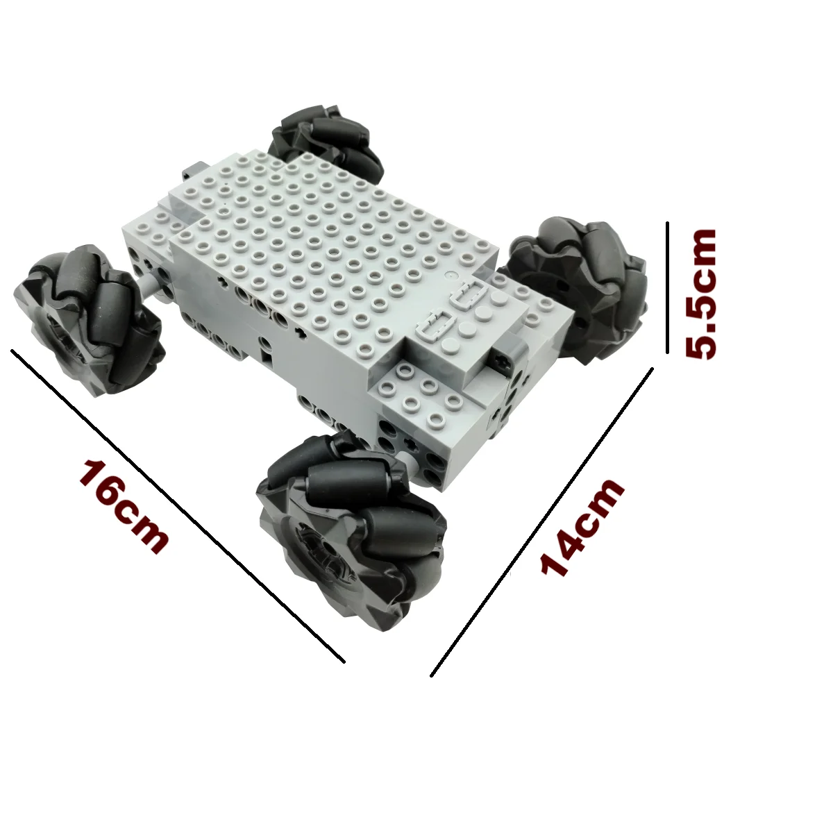 Technische MOC EV3 Mecanum Wielen 4WD elektrische bouwsteen RC Voertuig Universele Omnidirectionele Banden EV3 Educatief Speelgoed