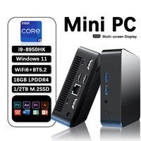 2025 New MiniPC Windows 11 Pro Intel Core i9 8950HK 16GB RAM 512GB 1TB 2TB SSD WIFI 6 BT5.2 Ultra Mini Notebook Hosting