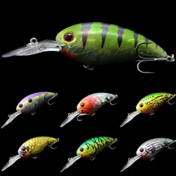 Wlure Crankbait Fishing Lure 10cm 15g Deep Diving Wild Wobble 2 #4 Black Nickle Hooks Over 20 Colors ABS Construction C55