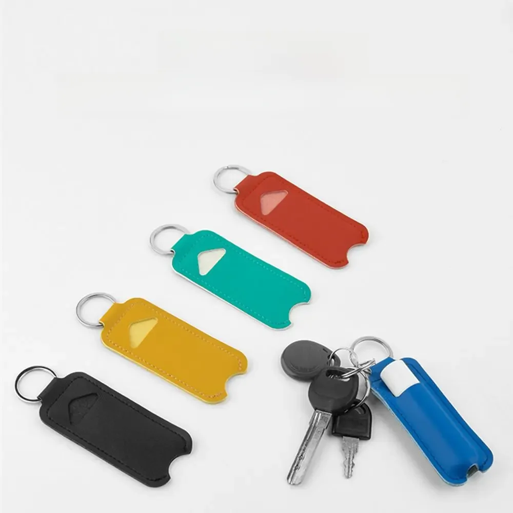 Porte-clés Rouge à Lèvres en PU, Sac Cadeau, Étui Baume Jules, Porte-clés, Sac, Porte-clés, Accessoires Bijoux