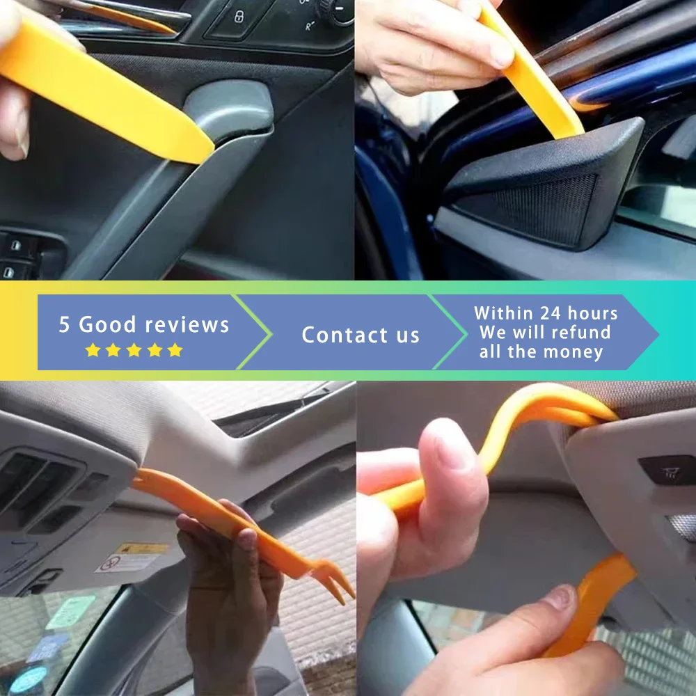 4pcs Car Panel Removal Tool Kit Portable Mulitmedia Radio Audio Door Pry Clip Trim Dash DVD Puller  Removal Installer Refit Set