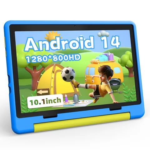 KT1016 Android 14 Tablet for Kids 10 Inch Octa-Core 8 GB RAM 64 GB Storage 1 TB Expandable Parental Control Pre-Installed KIDOZ