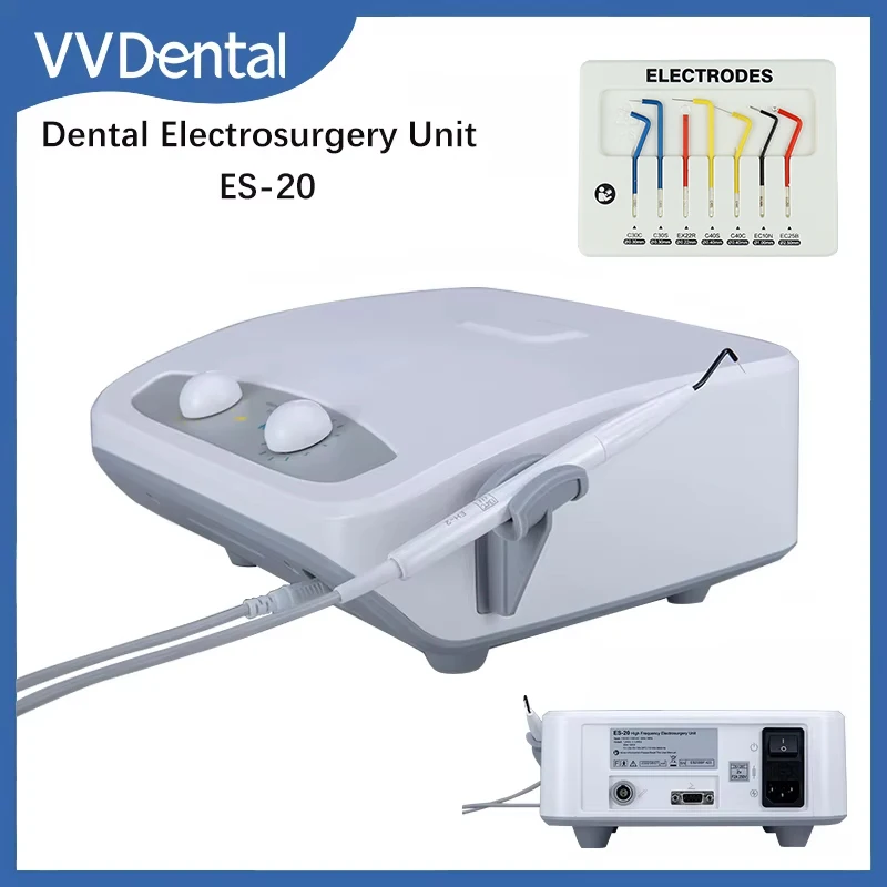 

VVDental Electro Surgery Unit Electricity Knife High Frequency Electro Scalpel Dentisty Electrosurgery System with 7 Electrodes