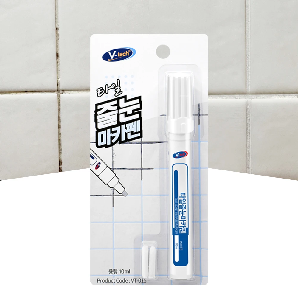 VT-015 V-TECH grout maker pen repair self construction toilet floor wall tile coating