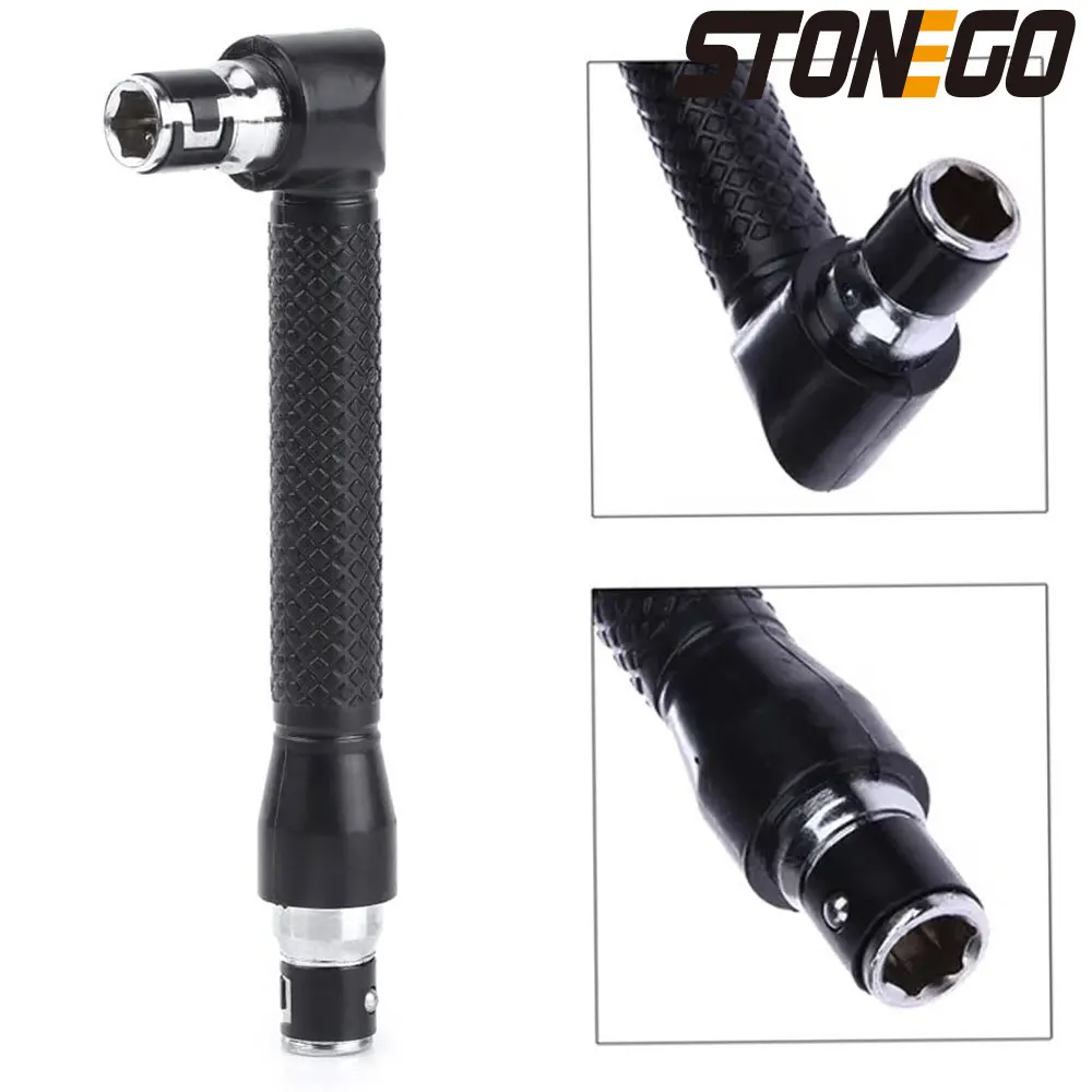 STONEGO New 1/4 6.35 Portable L-shape Dual Head Screwdriver Bits Key Utility Tool For Routine