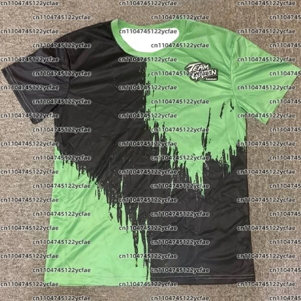 

2025 New T Shirt Kawasaki Motorcycle Racing Team Extreme Outdoor Sports Short Sleeve Summer Quick Drying Men T-shirts Clothing