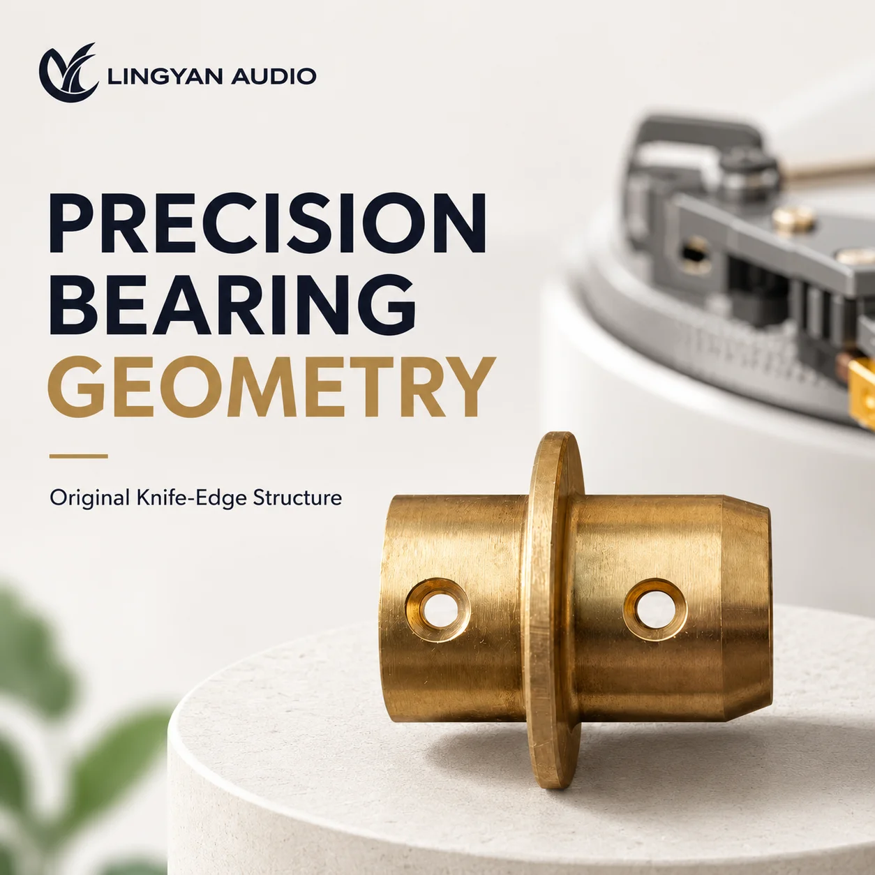 SME Knife-Edge Bearing Housing Solid Brass Horizontal Tonearm Bearing for 3009 3010 3012 Turntable Repair