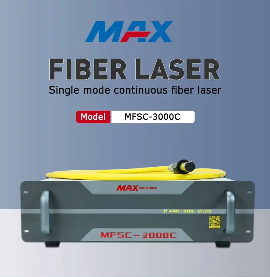 

MAX 3000 Вт MFSC-3000 Оригинальный источник волоконного лазера CW с одним модулем 1500 Вт MFSC-1500 2000 Вт MFSC-2000 для станка для волоконной лазерной резки