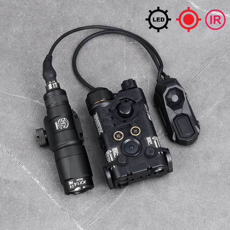 Tactical L3 NGAL M600 M300 LED Flashlight PEQ15 Light Combo LED Flashlight Light with Pressure Switch Fit 20mm Rail PEQ image 3