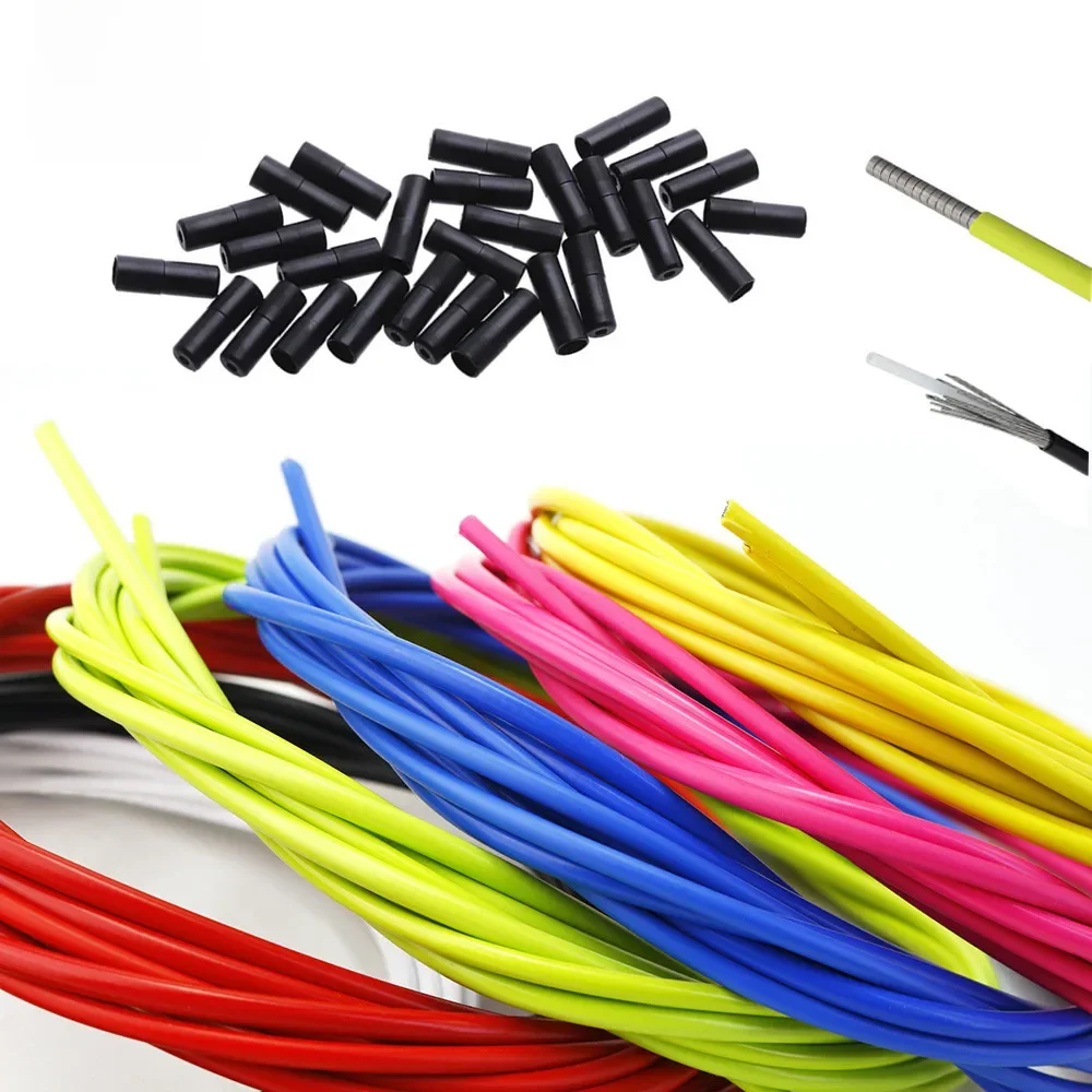 AliExpress boteyle 4mm/5mm Bike Brake Housing/Shift Housing Bike Brake Cable Line 4Color Bicycle Derailleur Line for MTB Road Bike
