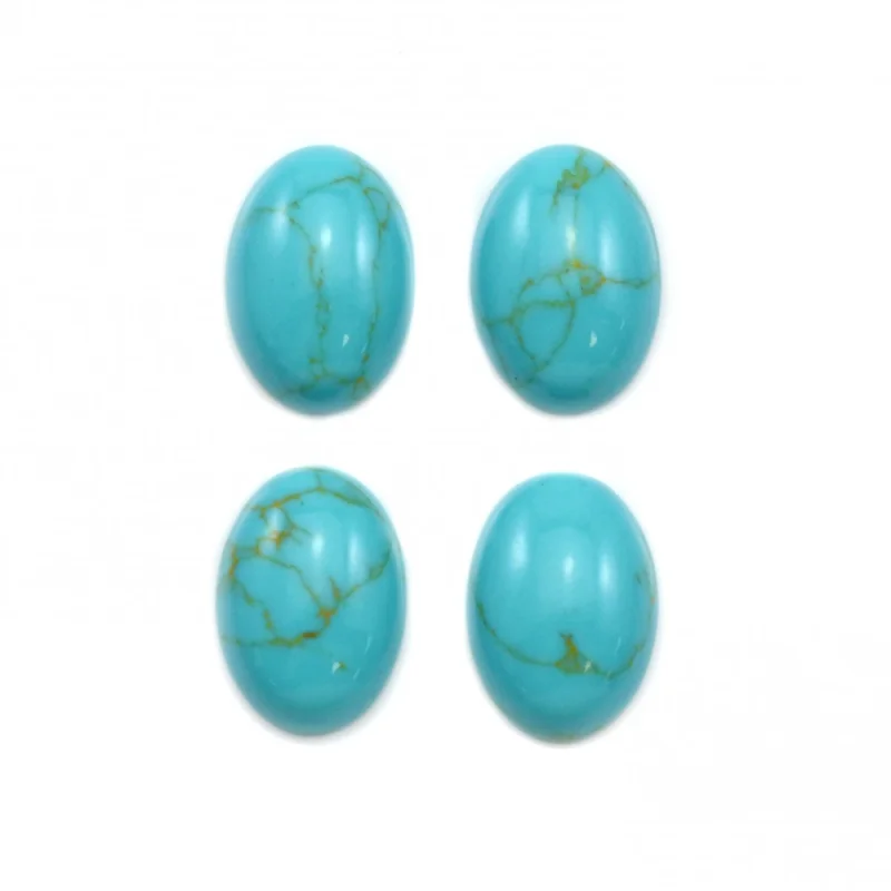 5pcs Reconstituted turquoise Cabochon Oval Shape 4x6-10x14mm Natural Stone Dome For Making Jewelry Ring Earing DIY Pendant Craft