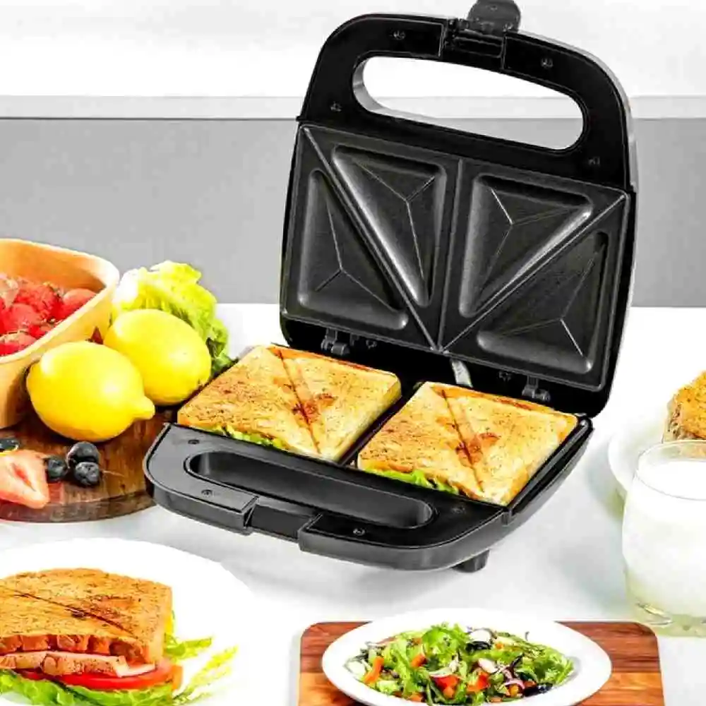 Panini triangle easy to clean nonstick machine