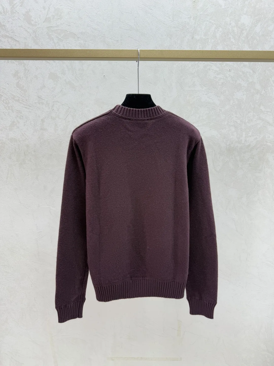 

25 autumn/winter new versatile fashionable long sleeved solid color knitted women's sweater with temperament