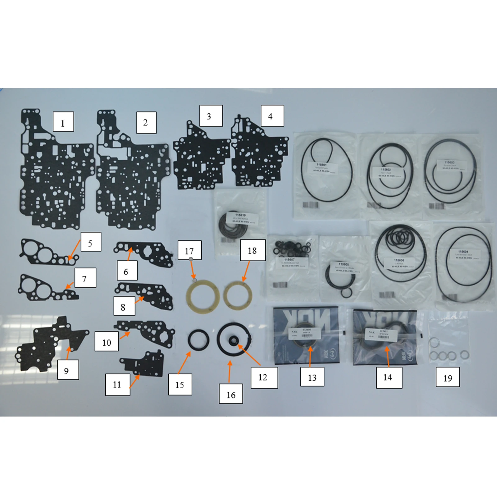 

TRANSPEED AW60-40SN AW60-41SN AF17 Automatic Transmission Gearbox Overhaul Kit For CHRYSLER Sail Zafira Car Accessories