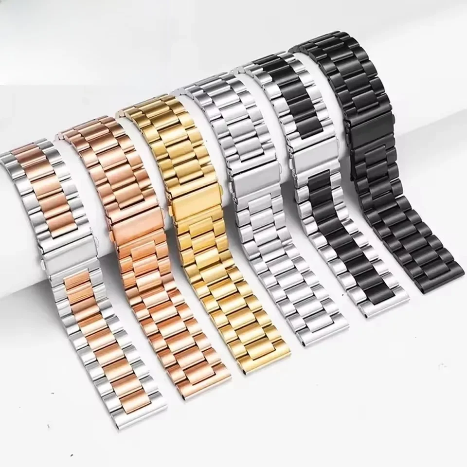 Roestvrij stalen band voor Samsung Galaxy horloge 7/FE/6/5 pro/4/Classic 20 mm 22 mm metalen armband amazfit GTS-GTR-4-3-2e-mini band. - afbeelding 2