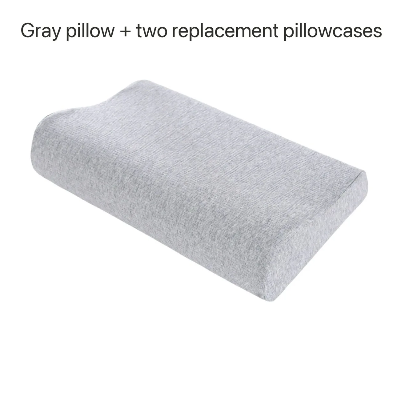 اشتري 1 واحصل على 2 مجانًا (حجم كبير)، وسادة مريحة للرقبة مع وسادة واحدة من إسفنج الذاكرة وأغطية وسائد بديلة بديلة، وسادة سرير لتقويم العظام من إسفنج الذاكرة، مناسبة للنوم الجانبي، وأكياس الظهر المعدة المريحة