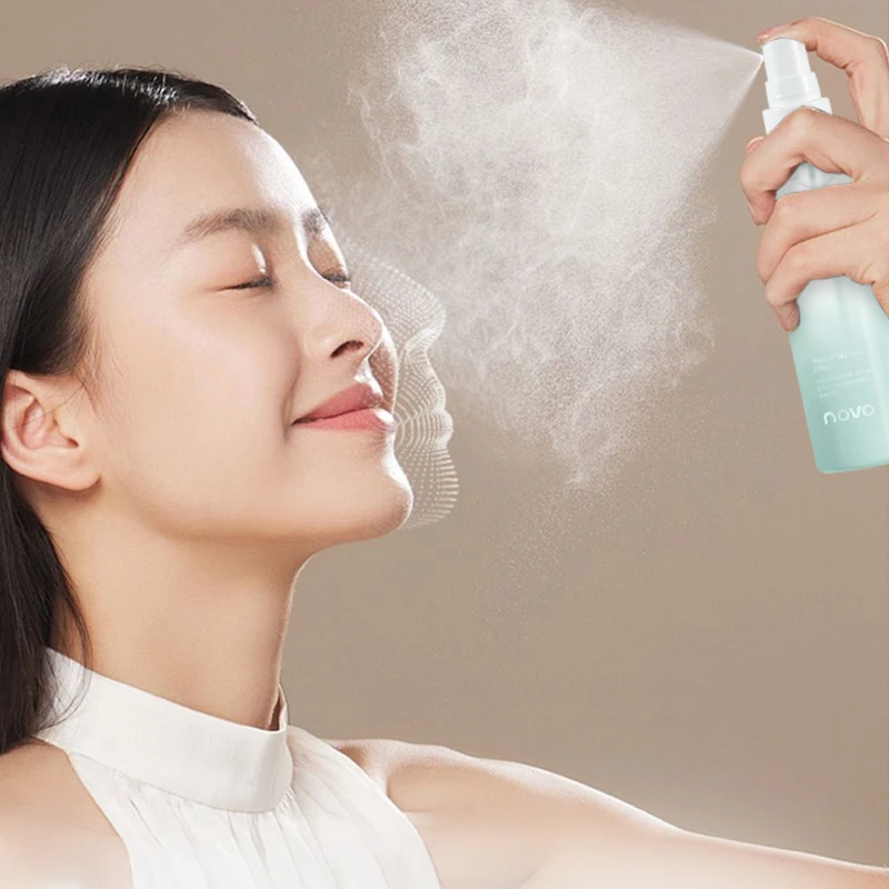 بخاخ إعداد المكياج طويل الأمد مع حمض الهيالورونيك، التحكم في الزيت المرطب، مقاوم للتلطخ والنقل، سريع الجفاف #2