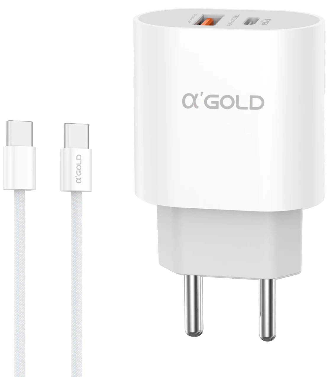 Carregador Celular Turbo 40W Usb Tipo C CA40-4 A'Gold