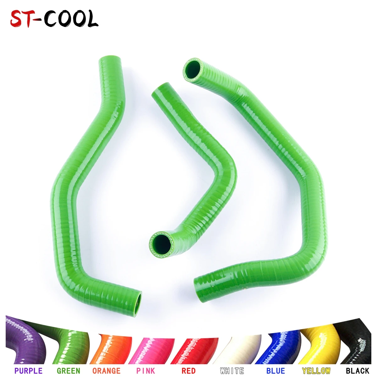 For Kawasaki ZX6R Ninja ZX-6R ZX 636C 2004 2003 04 03 Radiator Cooling Hoses Silicone Tubes Kit Piping 3Pcs 11 Colors
