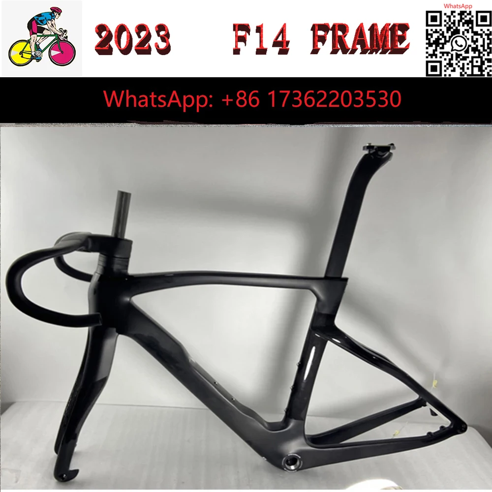 

2024 F14 Carbon Road Bike Frame F14 Carbon Frames Road Bike Carbon Bicycle Frameset Racing Frame Handlebar