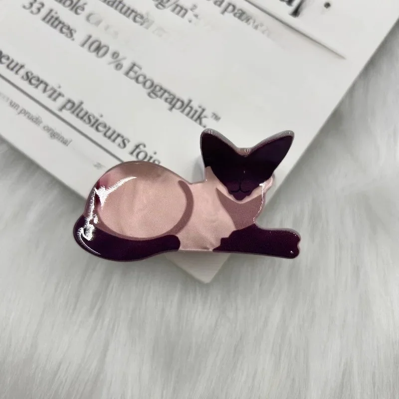 Épingle à cheveux chat dame fille mignon petite épingle à cheveux cheveux courts longs épingle à cheveux pour fille amant fille partenaire scolaire