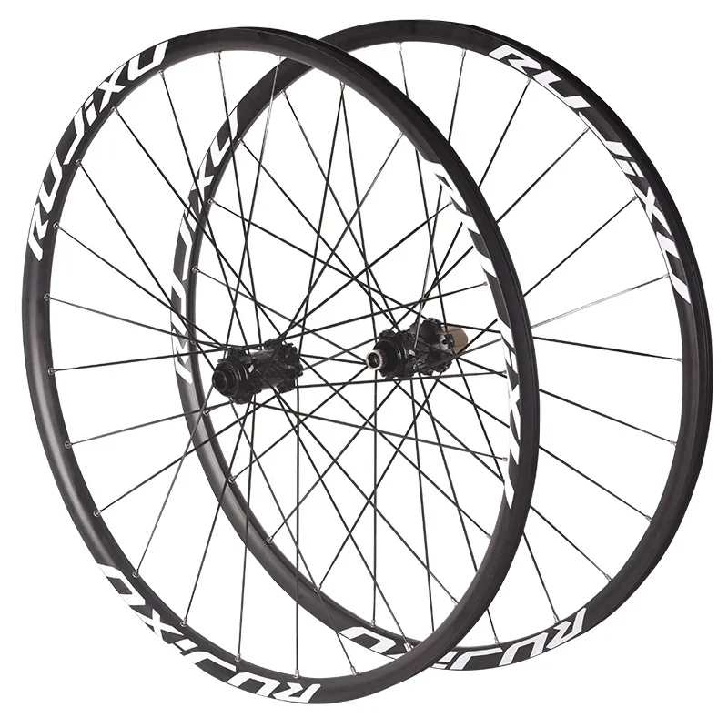 AliExpress RUJIXU Straight Pull Disc Brake Ultralight Wheels, MTB Wheelset, 26, 27.5, 29er, 700C Rims, 24 Holes, Smooth Bearing, Front 2 Rear, 4 A