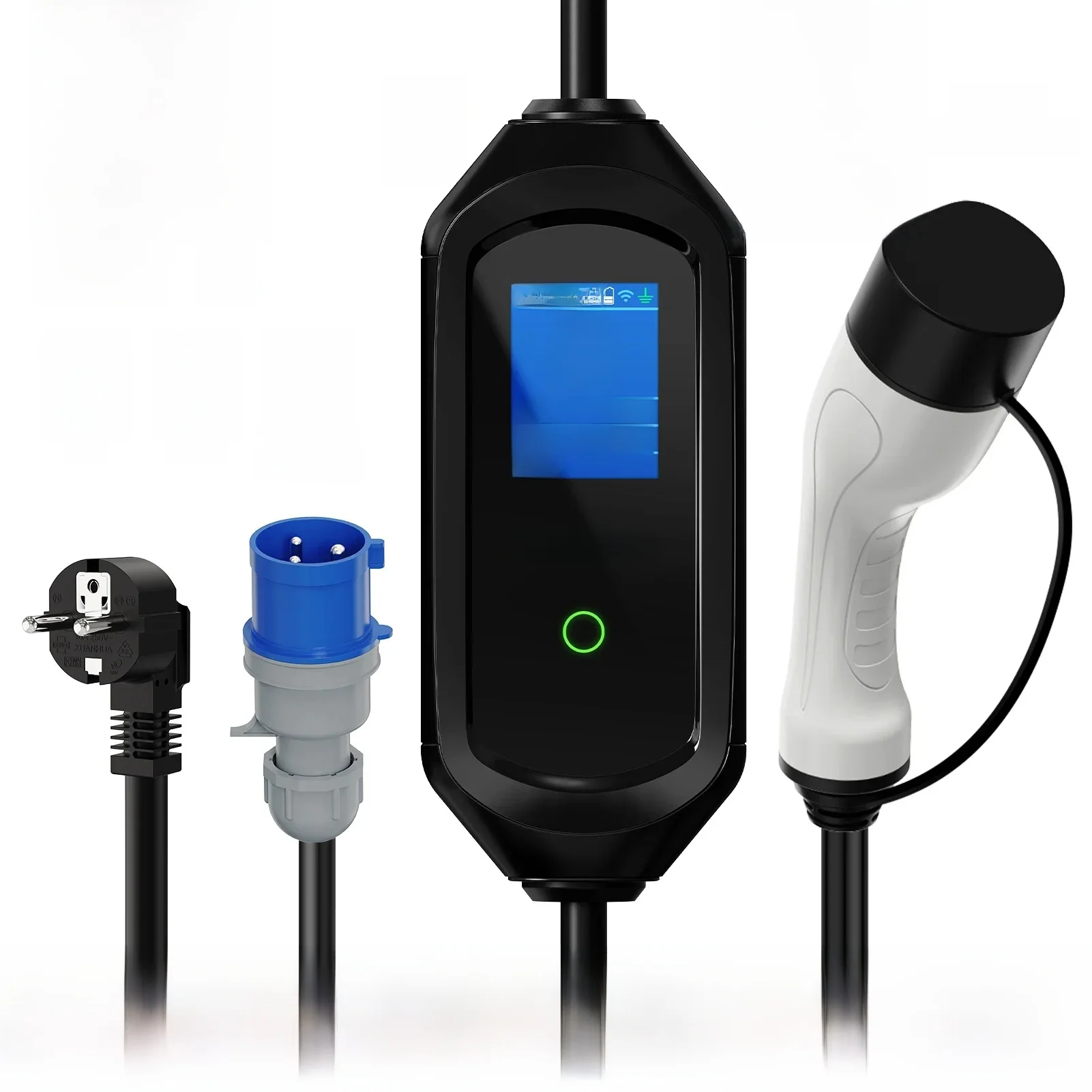AFEEV 3.5/7KW Draagbare EV-oplader Type2 IEC62196-2 Elektrische autolader 16A EVSE Snelle oplaadkabel WiFi APP Bluetooth-bediening - afbeelding 2