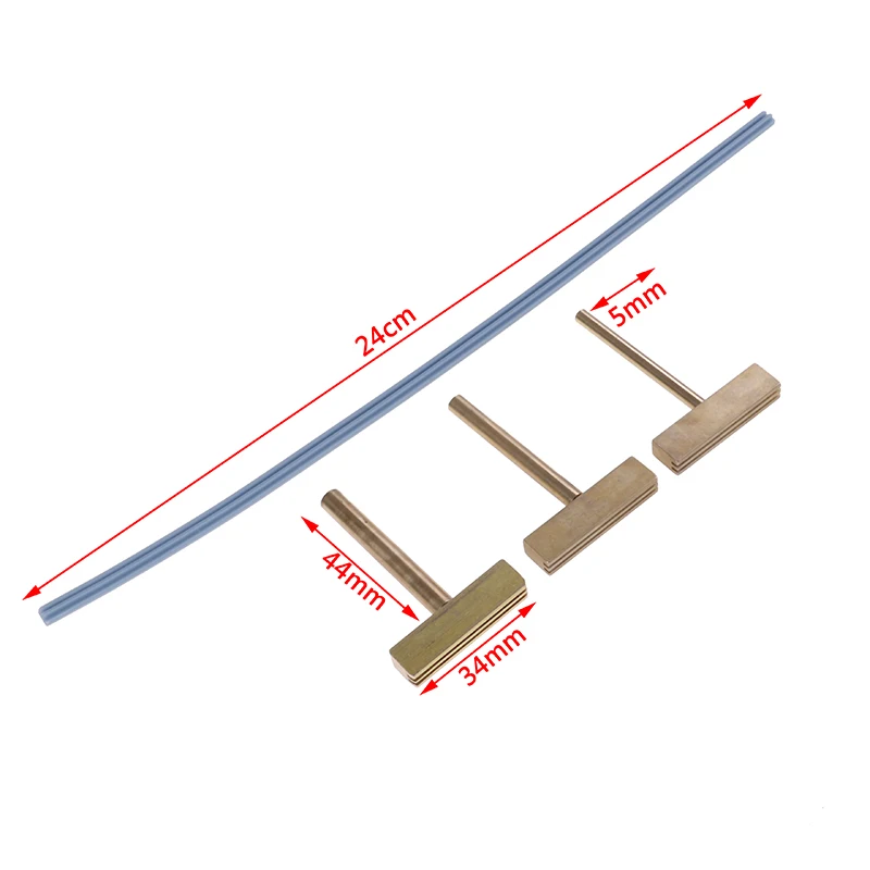 2pcs/Set Soldering Iron T Tip T-head Copper T-Tips + Rubber Cable Hot Press For LCD Screen Pixel Flex Cable Repair 30W 60W 40W