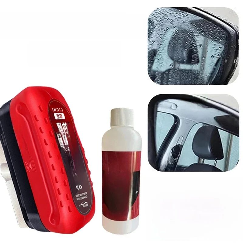 Dissolvant de Film d'huile de verre de voiture, panneau de nettoyage de verre, revêtement de verre hydrophobe pour pare-brise, fenêtre transparente, outil de détail automobile