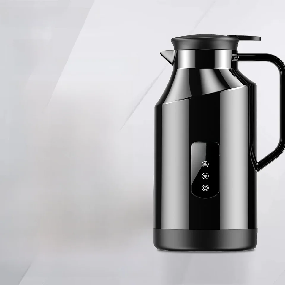 Yangood Portable Car Hot Kettle 1500ML Large Capacity 304 Stainless Steel Water Heater Travel Auto 12V 24V For Tea Coffeefor