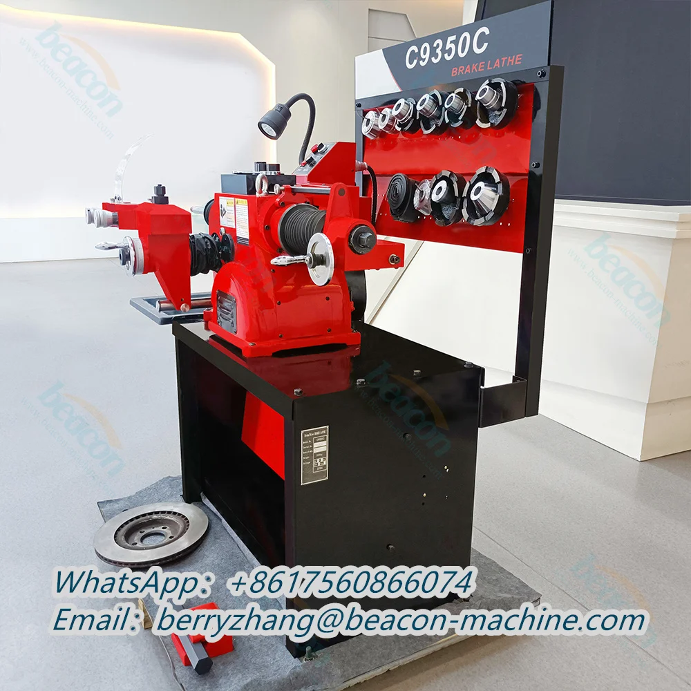 C9350C Automotive Brake Disc Lathe Machine Grind Balancing Repair Grinding Skimming Drum Cutting Equipment