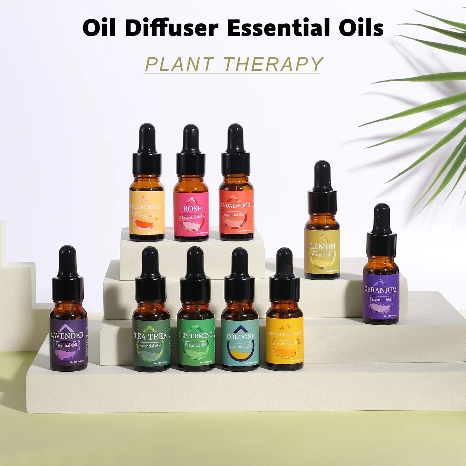 Depulat Peppermint Essential Oils Perfume for Aromatherapy Humidifiers Pure Natural Plant Extract 10ML Aroma Diffuser Oil