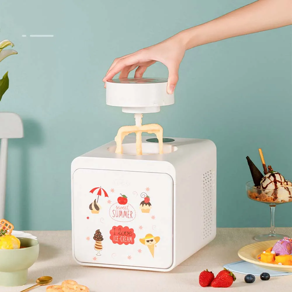 가정용 아이스크림 메이커, 자동 혼합 아이스크림 기계, 소형 스마트 아이스크림 기계