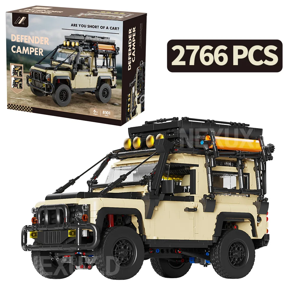 2766PCS Technical Camping Car Model Building Blocks MOC City Off-road Vehicle Trucks Bricks STEM Toys for Children Adults Gifts