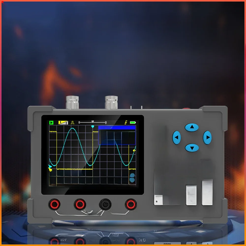 3in1 Digitale Oscilloscoop Multimeter Signaalgenerator Dual Channel 120Mhz Bandbreedte 250MSa/s Bemonsteringssnelheid Handheld Oscilloscoop - afbeelding 2