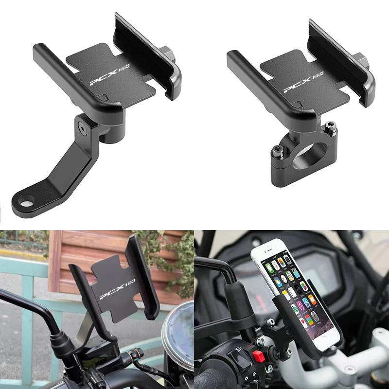 

For Honda PCX 160 2021 2022 2023 PCX160 Accessories Aluminium Alloy Anti-Vibration Motorcycle Phone Holder