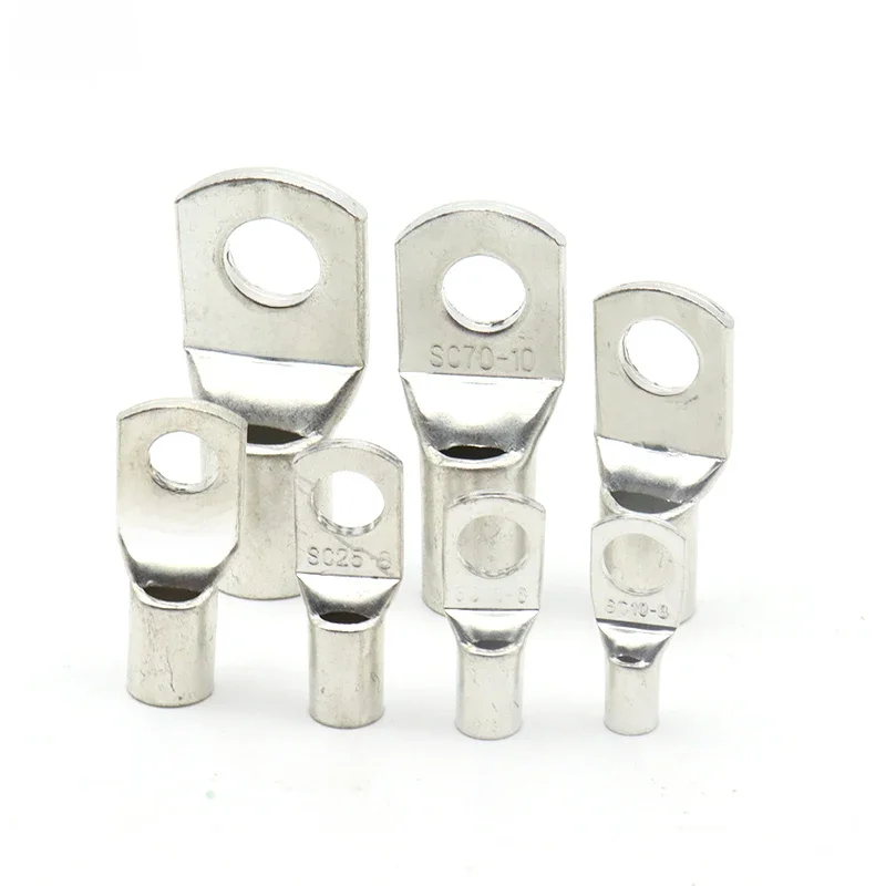 5/10PCS SC10 SC16 SC25 SC35 SC50 SC70 SC95 Terminal 10-95 MM² Kabel Lugs Draht Stecker verzinnt