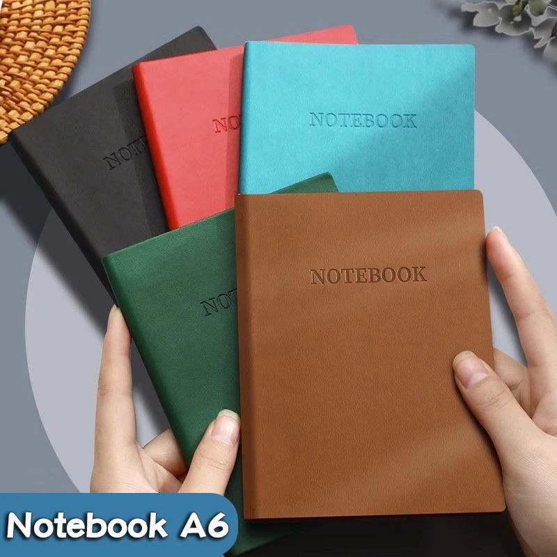 Mini Notebook A6 Portable Pocket Notepad 80GSM - 192 Pages Memo Diary Planner Agenda Organizer Office School Supply Stationery