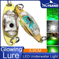 High Brightness Deep Underwater Fishing Flash Lamp LED Squid Fish Lure Light 5.0cm Fishing Accessories