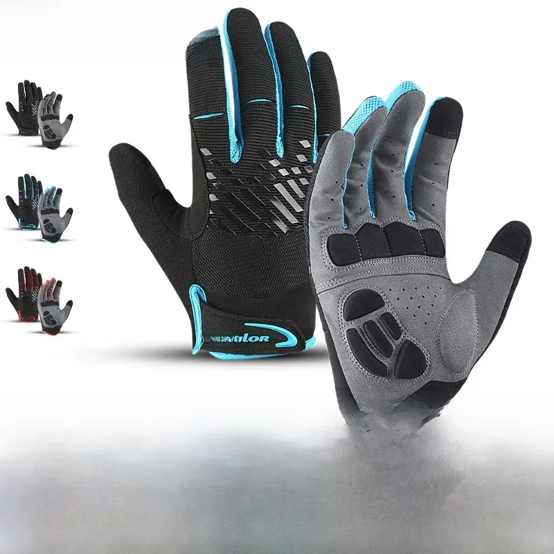 AliExpress Fezrgea Autumn Winter Outdoor Bike Cycling Gloves Full Finger Touchscreen Anti-slip Shock Wear Hiking